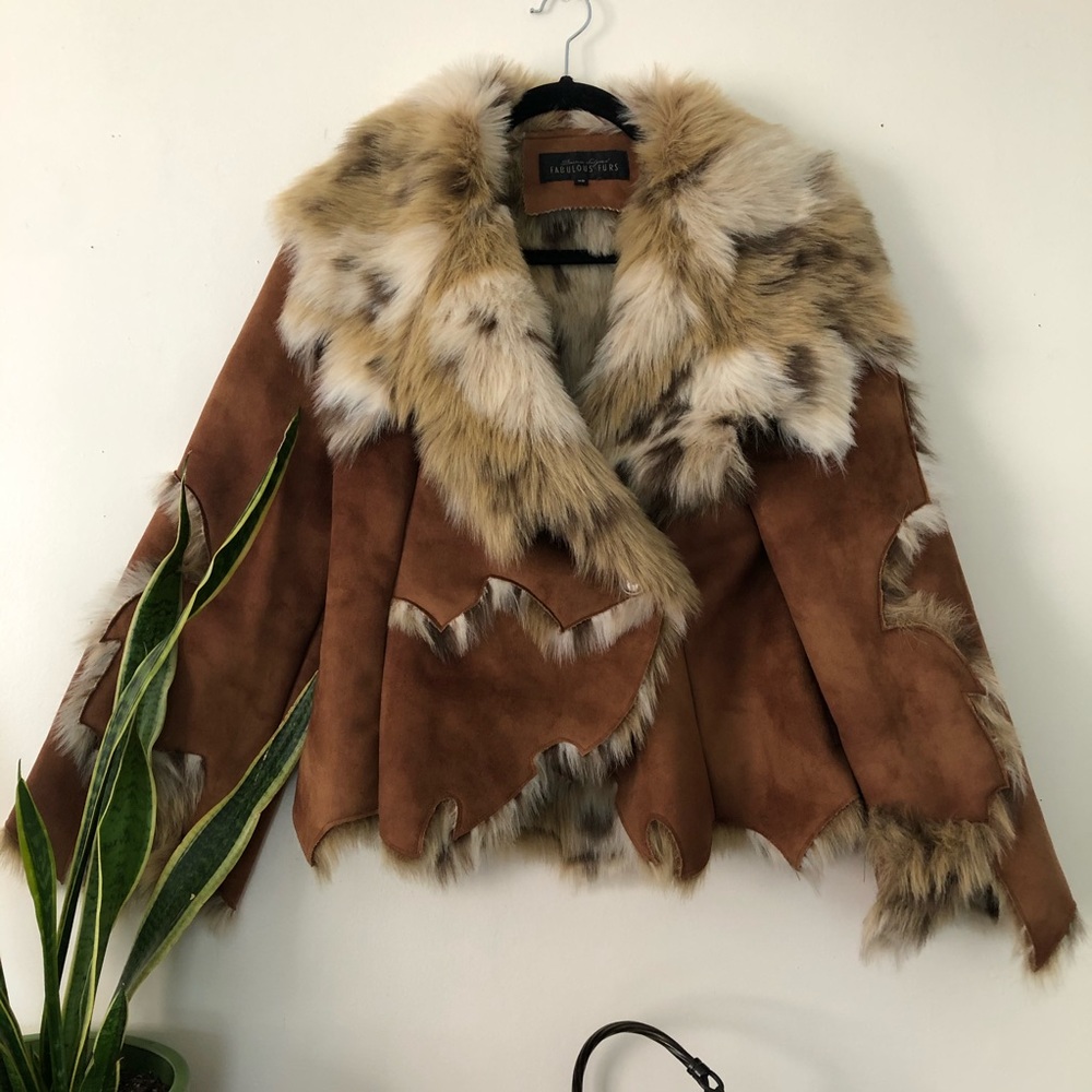 Fabulous Furs FAUX fur jacket